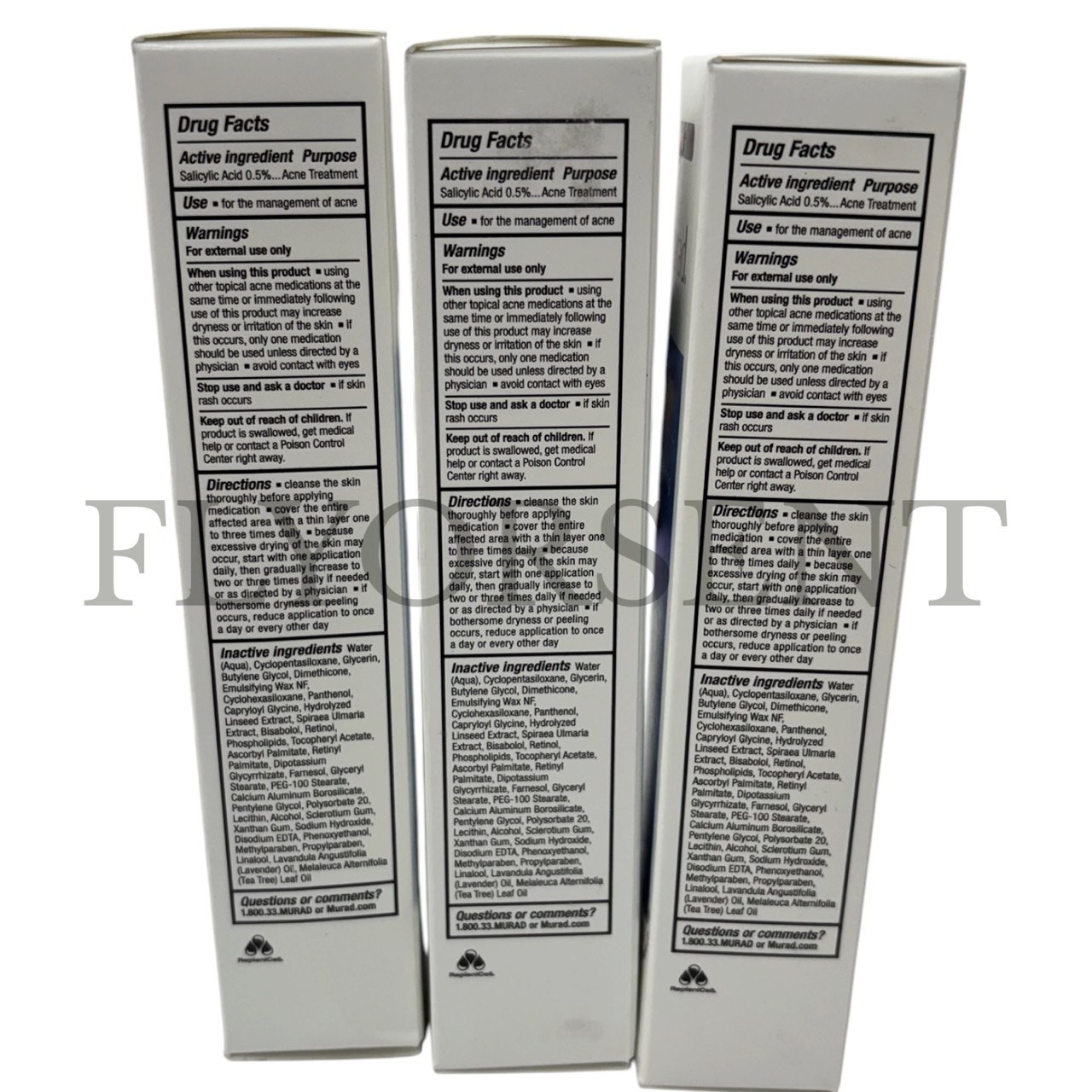 Murad Acne Control Acne Clearing Solution 1.7 oz each X3 NIB