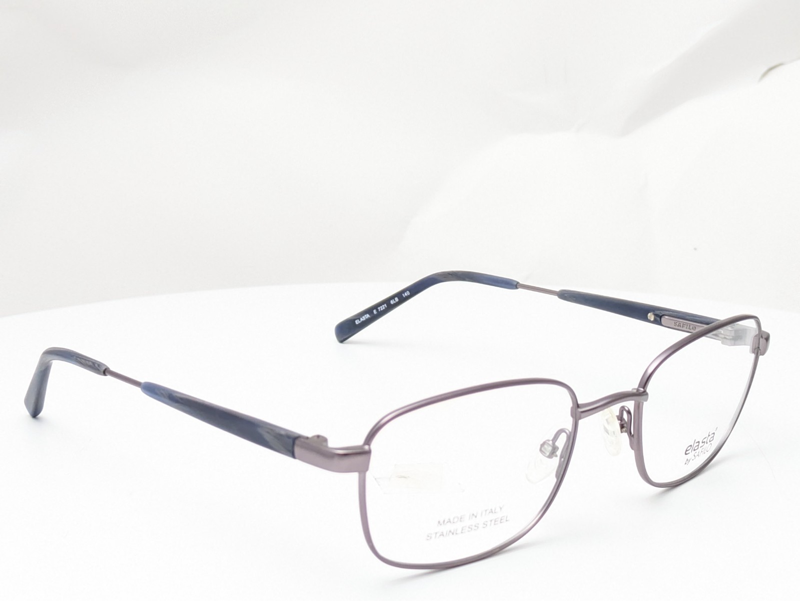 Safilo Elasta E7221 6LB Purple Blue Men’s Eyeglasses Frames 51-19-140