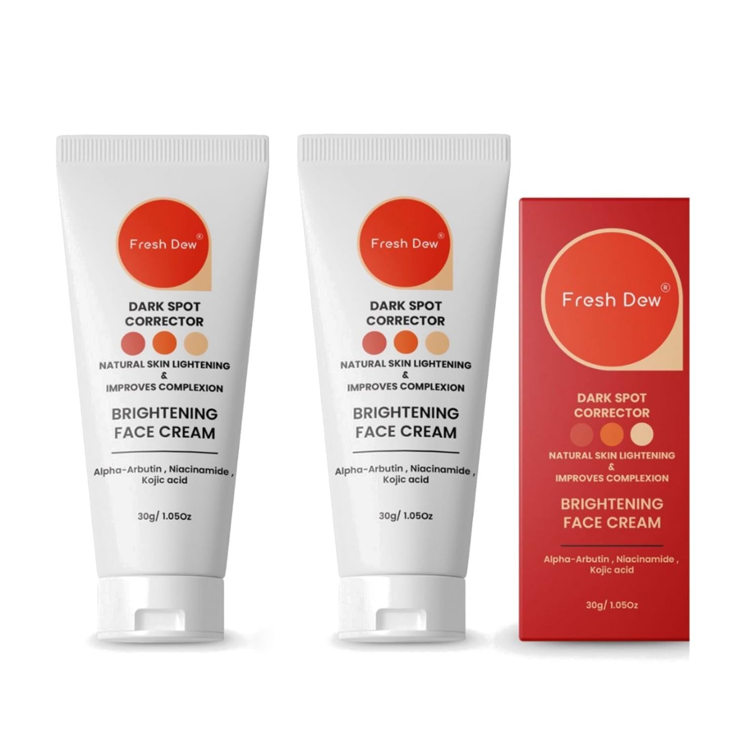 Fresh Dew Dark Spot Brightening Face Cream Reducing Dark Spots, 30gm pack of 2