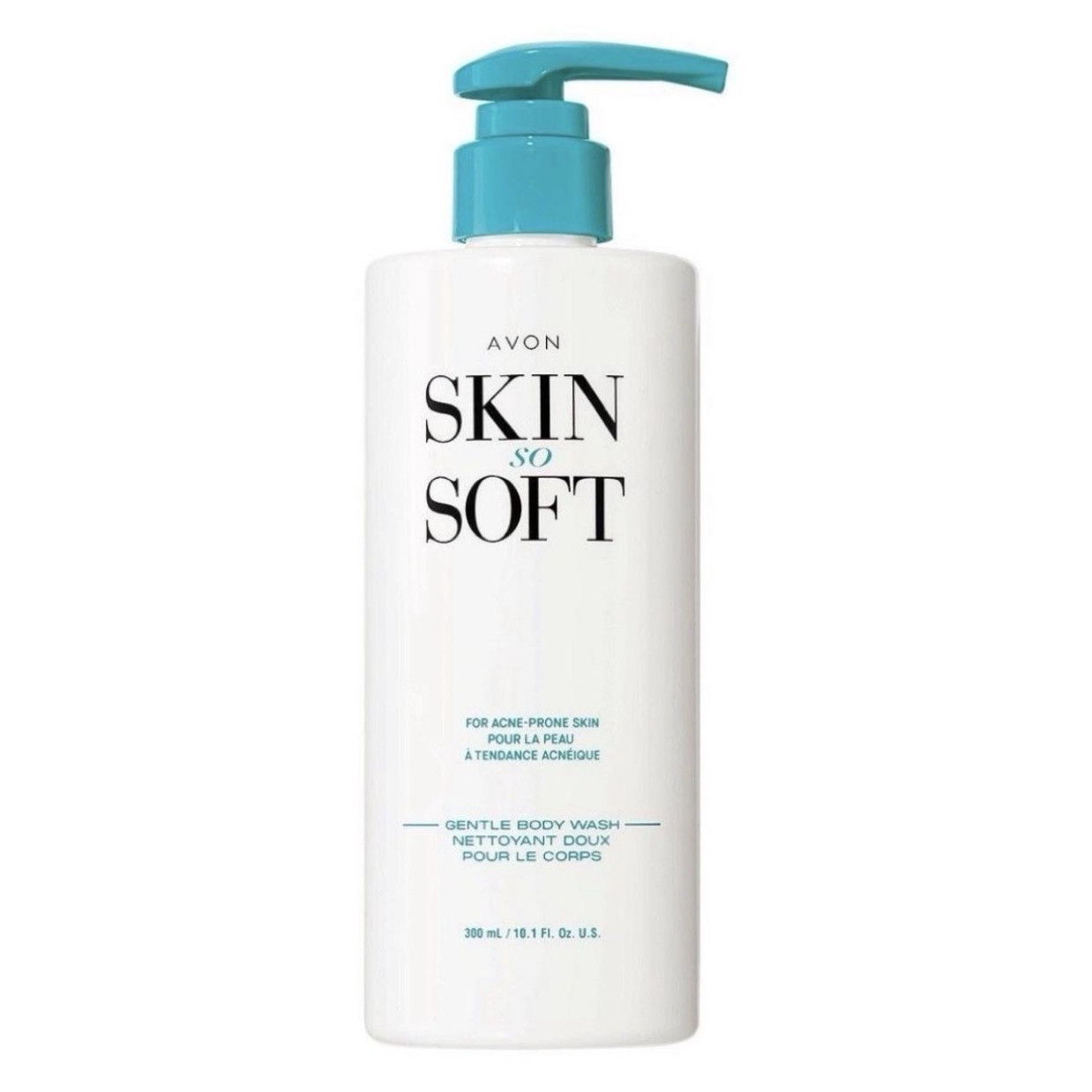 Avon Skin So Soft Exfoliating Body Wash for Acne-Prone Skin, Liquid 10.1 fl oz
