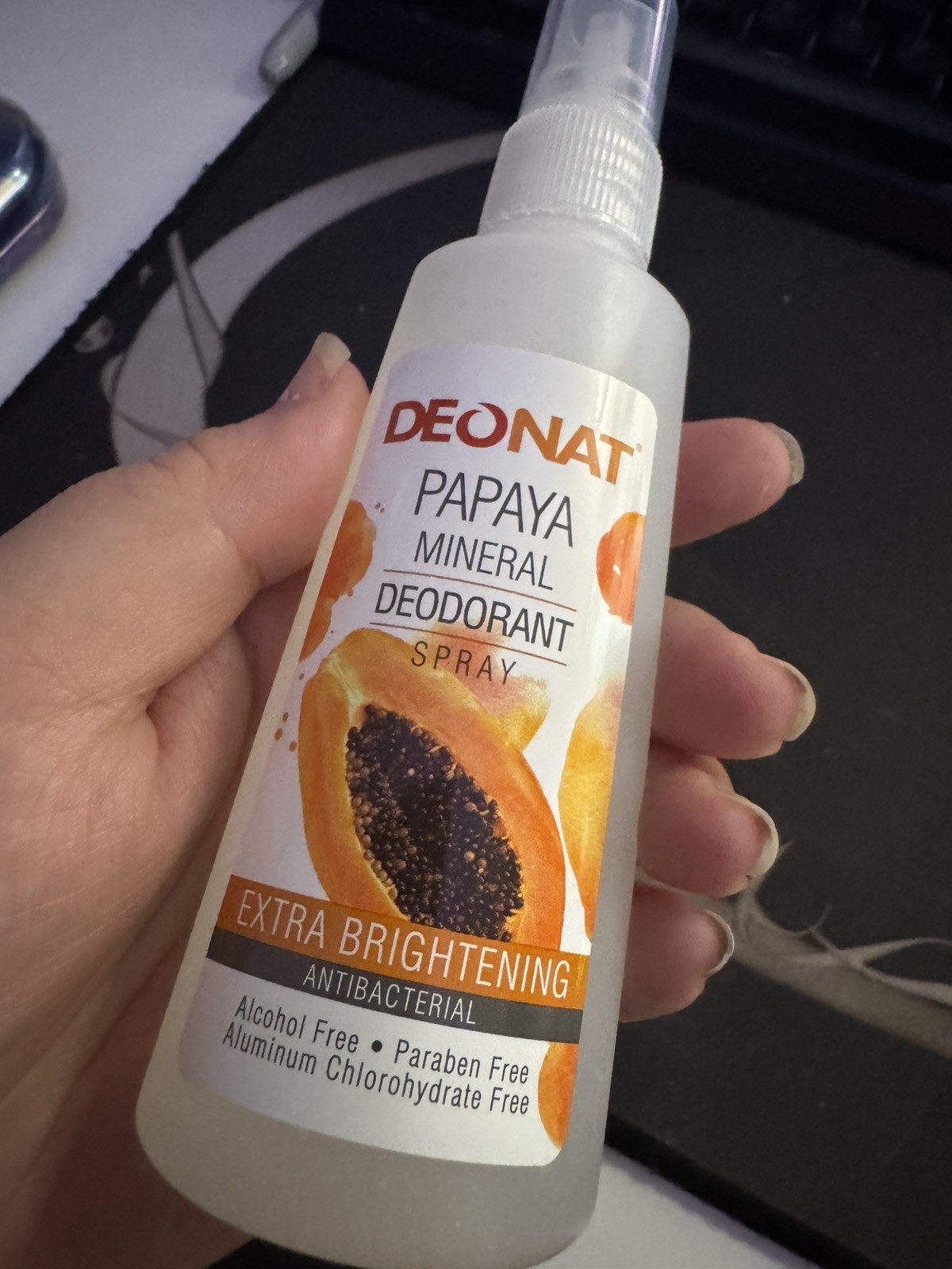 Deonat Mineral Deodorant Underarm Spray 100ml – Papaya