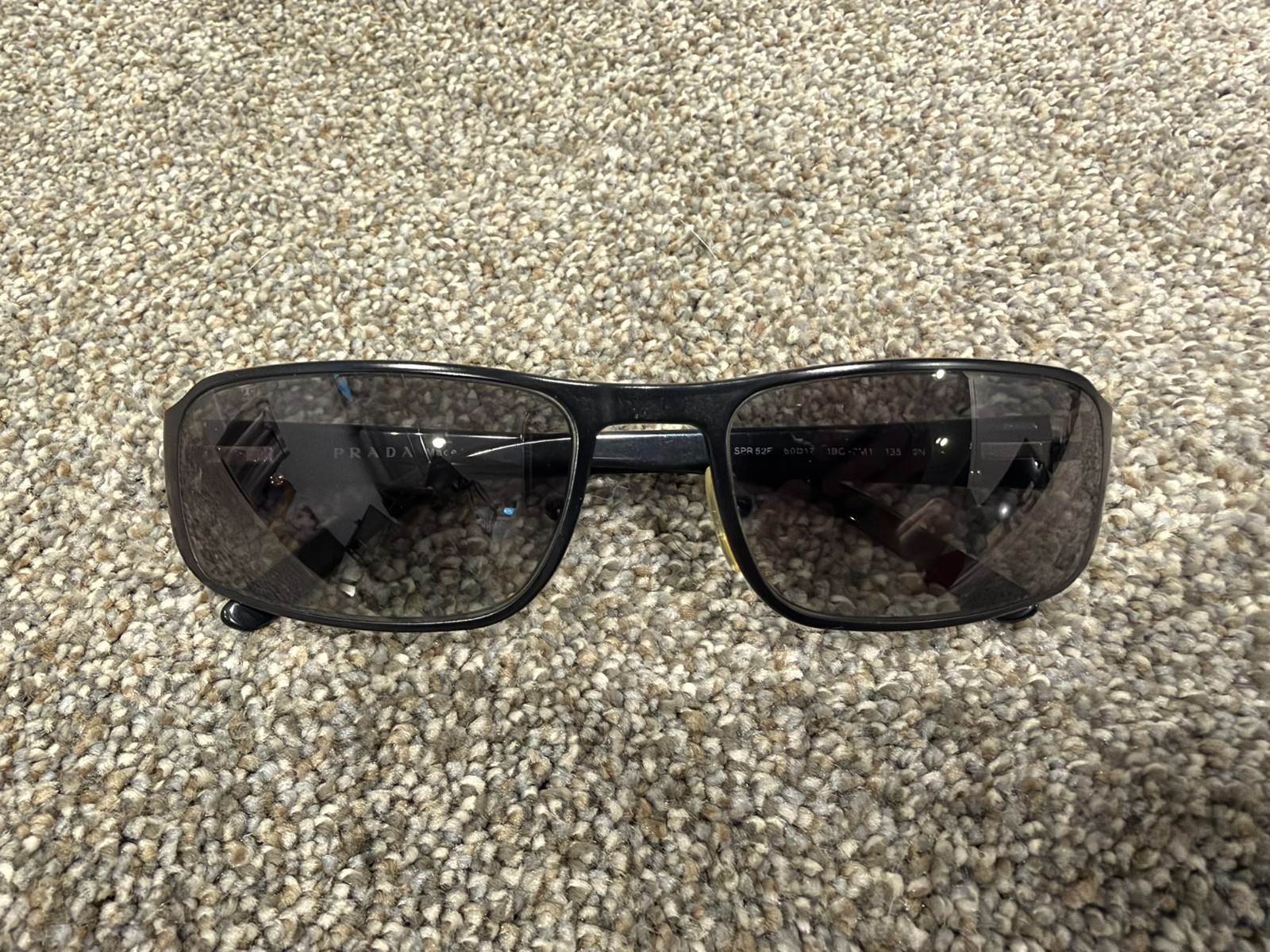 PRADA F SPR 52F 180-3M1 BLACK 60-17-135