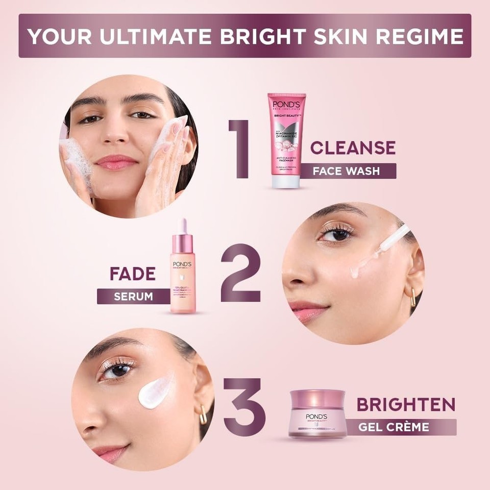 Glow & Lovely GlassBright Gel Creme Niacinamide, Hyaluronic Radiance 50g