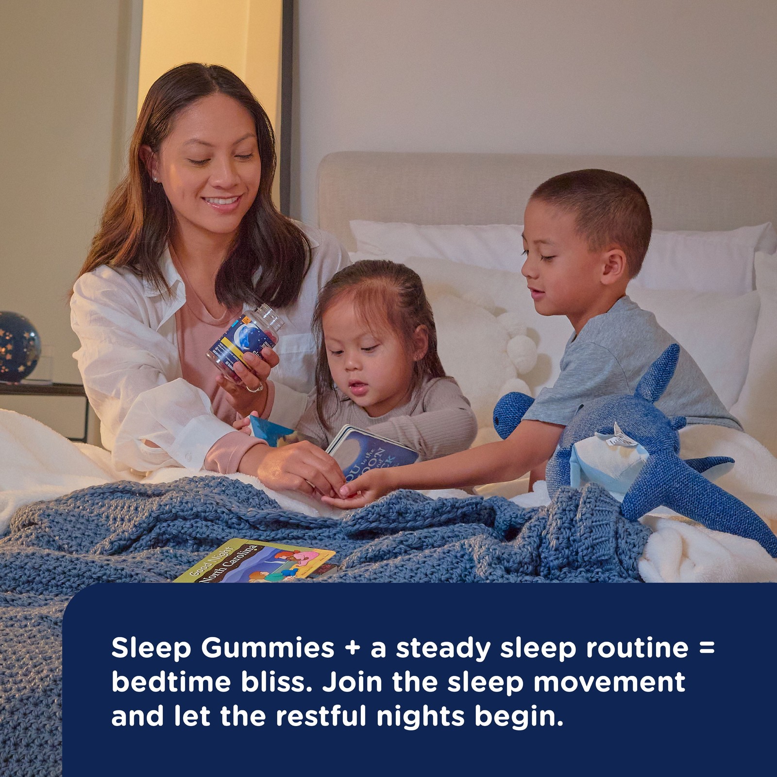 Strawberry Kids Sleep Gummies – 66 Count Dietary Supplement for Restful Nights