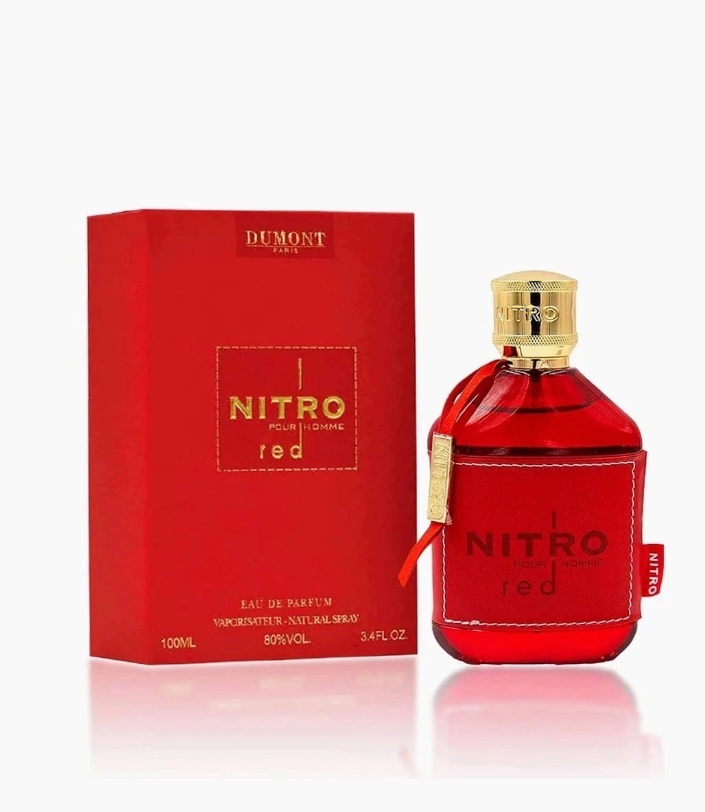 Dumont NITRO RED – 3.4oz – Eau De Parfum – Luxury Perfume for Men- New In Box