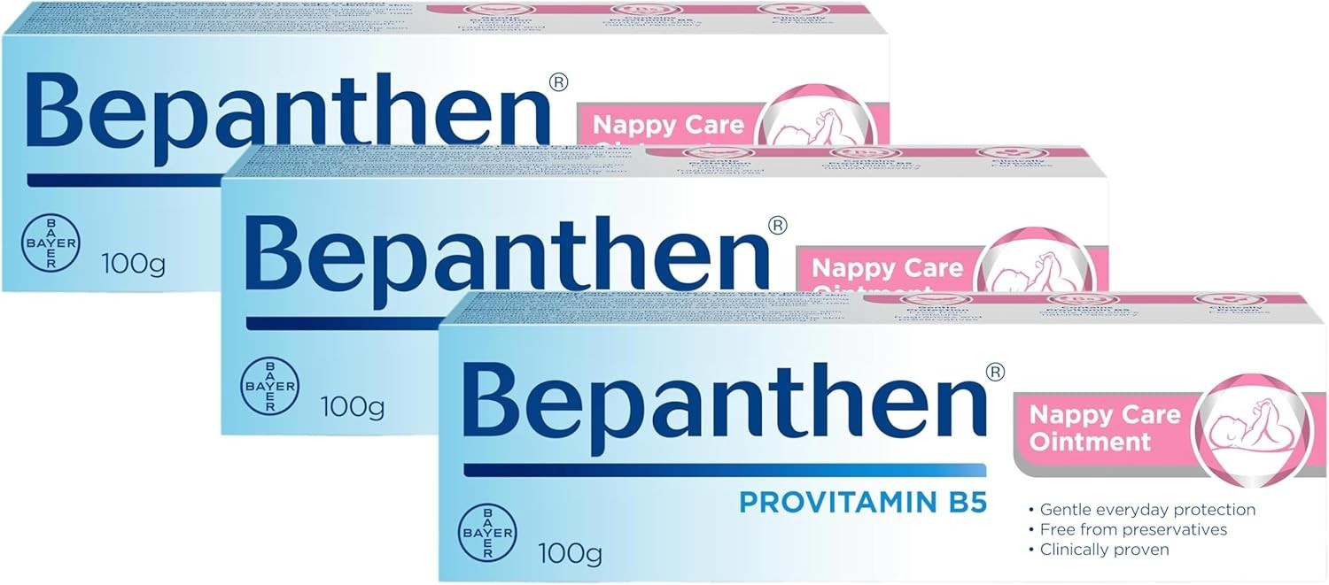 Bepanthen Ointment 100g Skin Healing Cream For Sensitive Irritated Skin-3 Pack