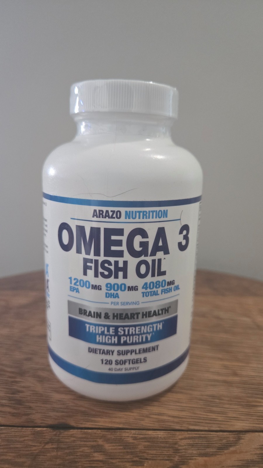 Arazo Nutrition Omega 3 Fish Oil New, Sealed – 120 caps