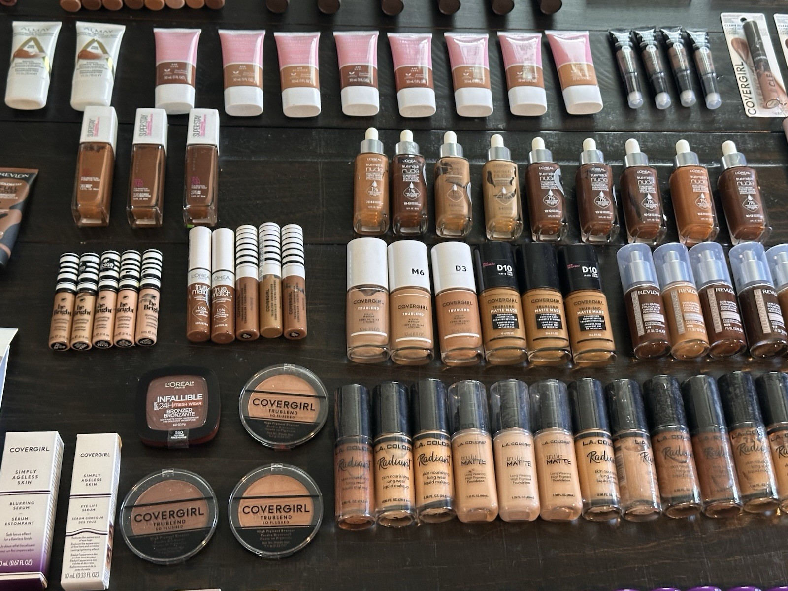 Assorted Full Size Makeup Mixed Lot Longwear Matte CoverGirl L’Oréal Revlon