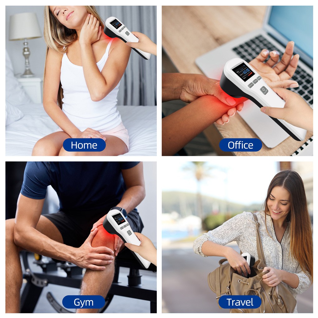 Handheld Cold Laser Therapy Device 20 Diodes 880mW for Human Pet Pain Relief Use