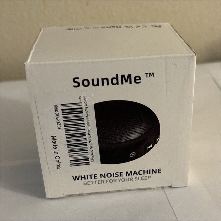 SoundMe SWN-U2 White Noise Machine, White, Small, 3 x 3 x 3 in, 1 lb