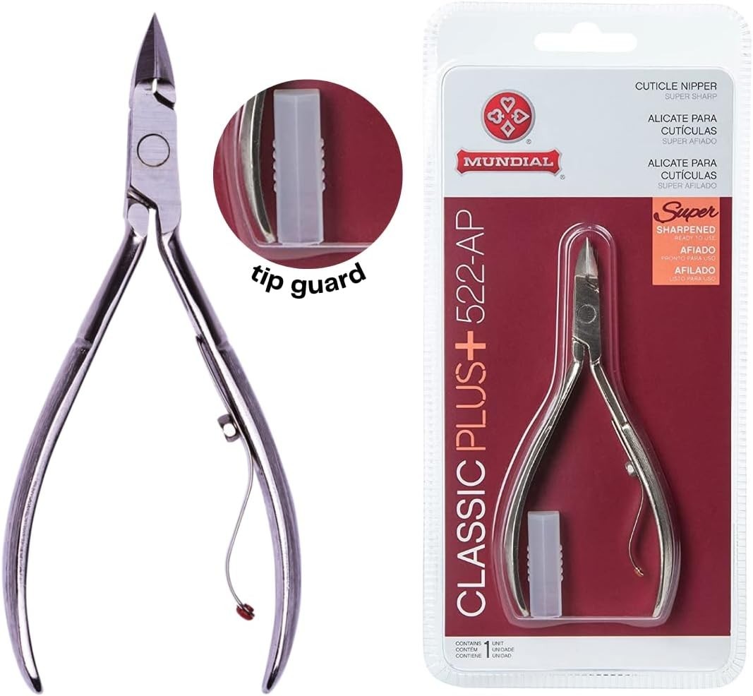 Cuticle Nipper Super Sharp – MUNDIAL 522-AP – Alicate De Cuticula