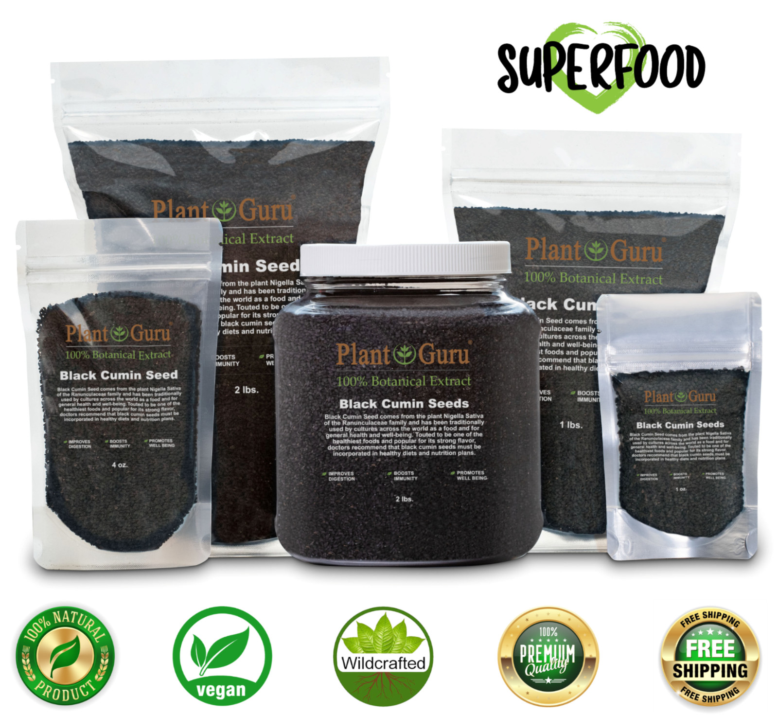Black Cumin Seeds Whole / Ground Powder NIGELLA SATIVA Seed Comino Negro Bulk