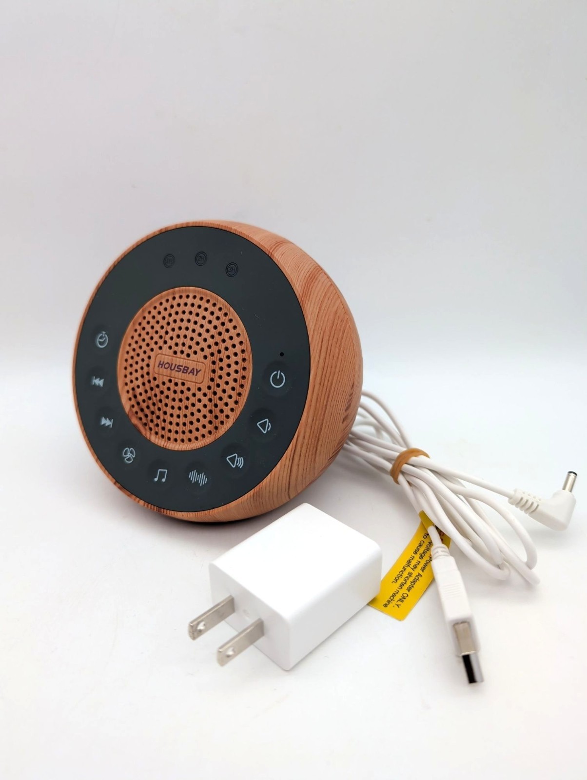 Housbay White Noise Machine 31 Soothing Sounds Sleep Baby Adult Timer Wood Tone