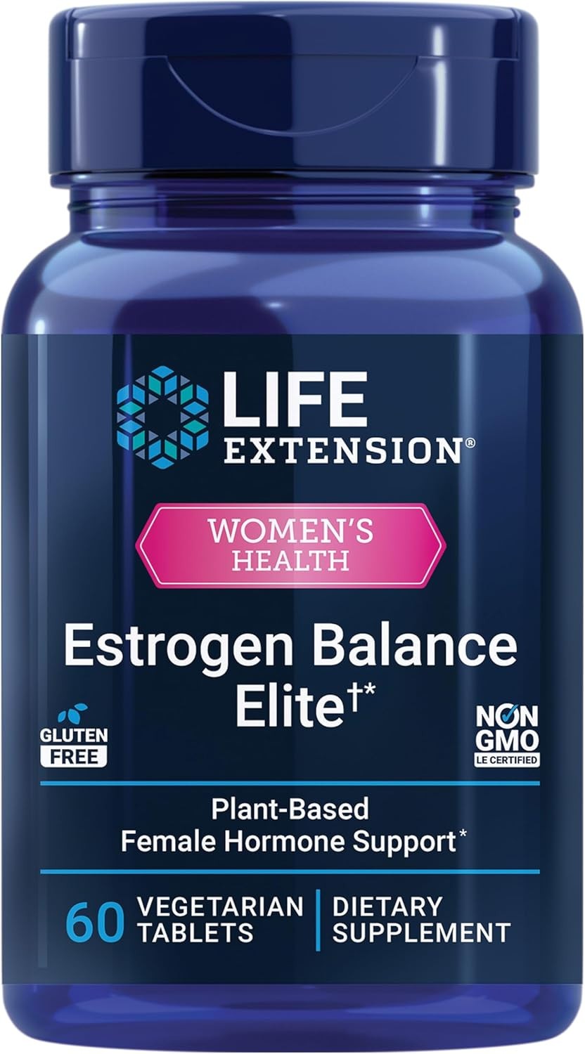 Life Extension Estrogen Balance Elite 60 Tabs | Women’s Health Hormone Support