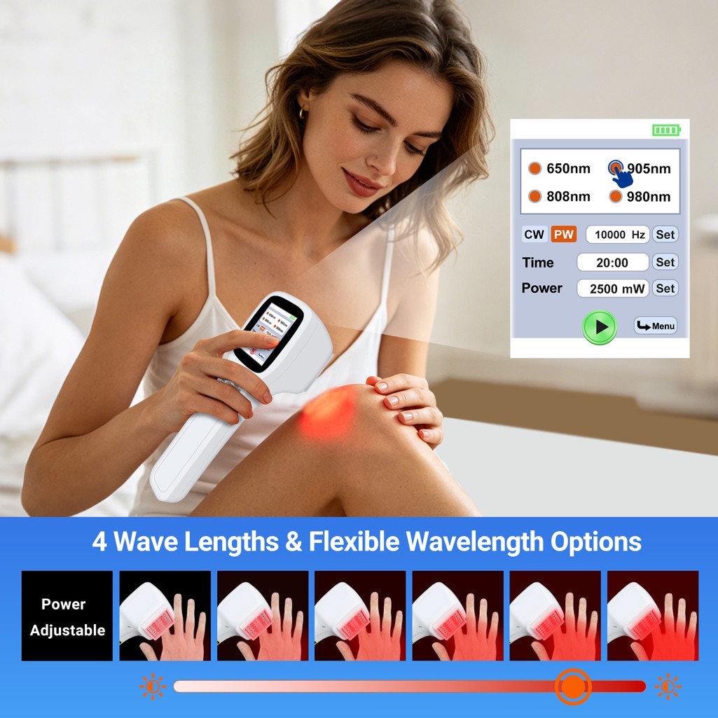 650nm/808nm/905nm/980nm Low Level Laser Therapy for Body Joints Pain Relief 2.5W