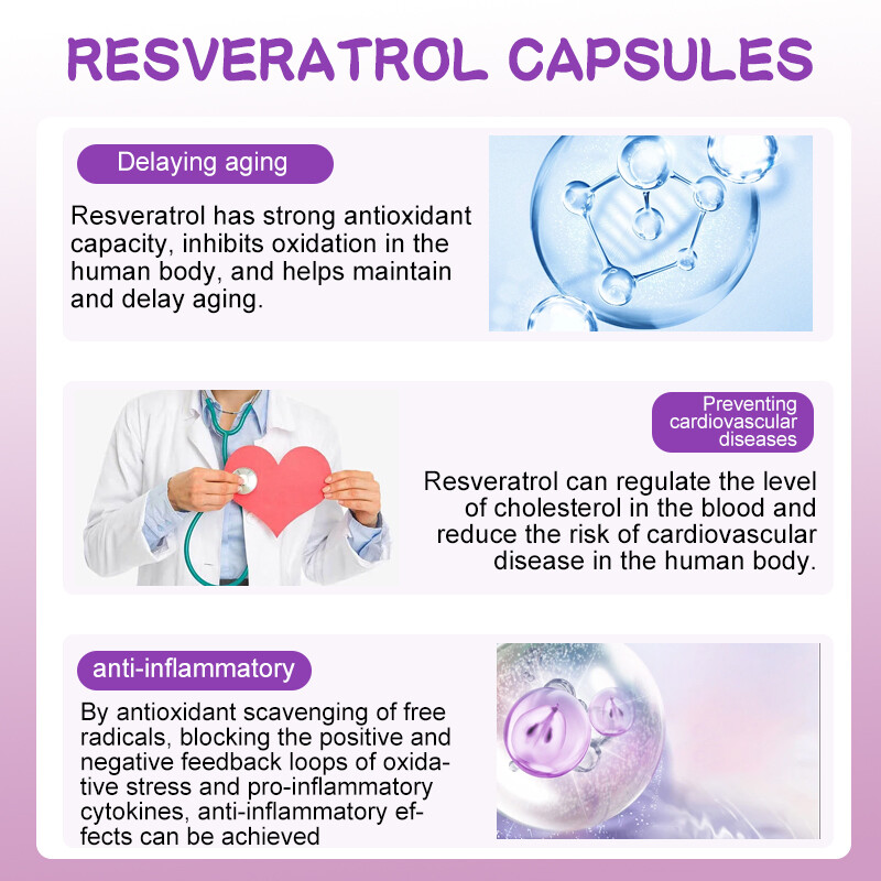 Resveratrol Maximum Strength Natural (2×60 CAPSULES) Anti – Aging Antioxidant US