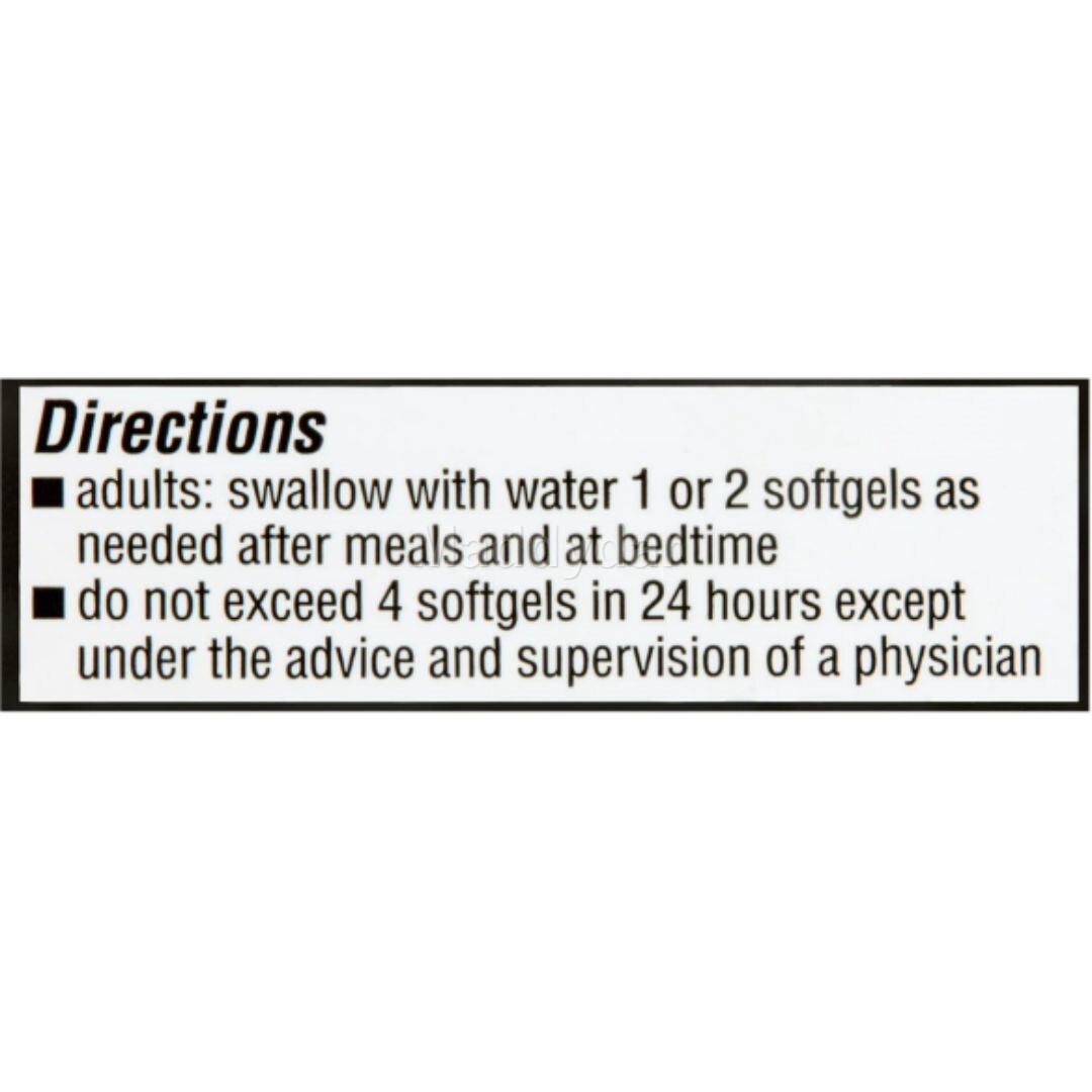 Equate Extra Strength Gas Relief Softgels Value Size, 125 mg, 150 count