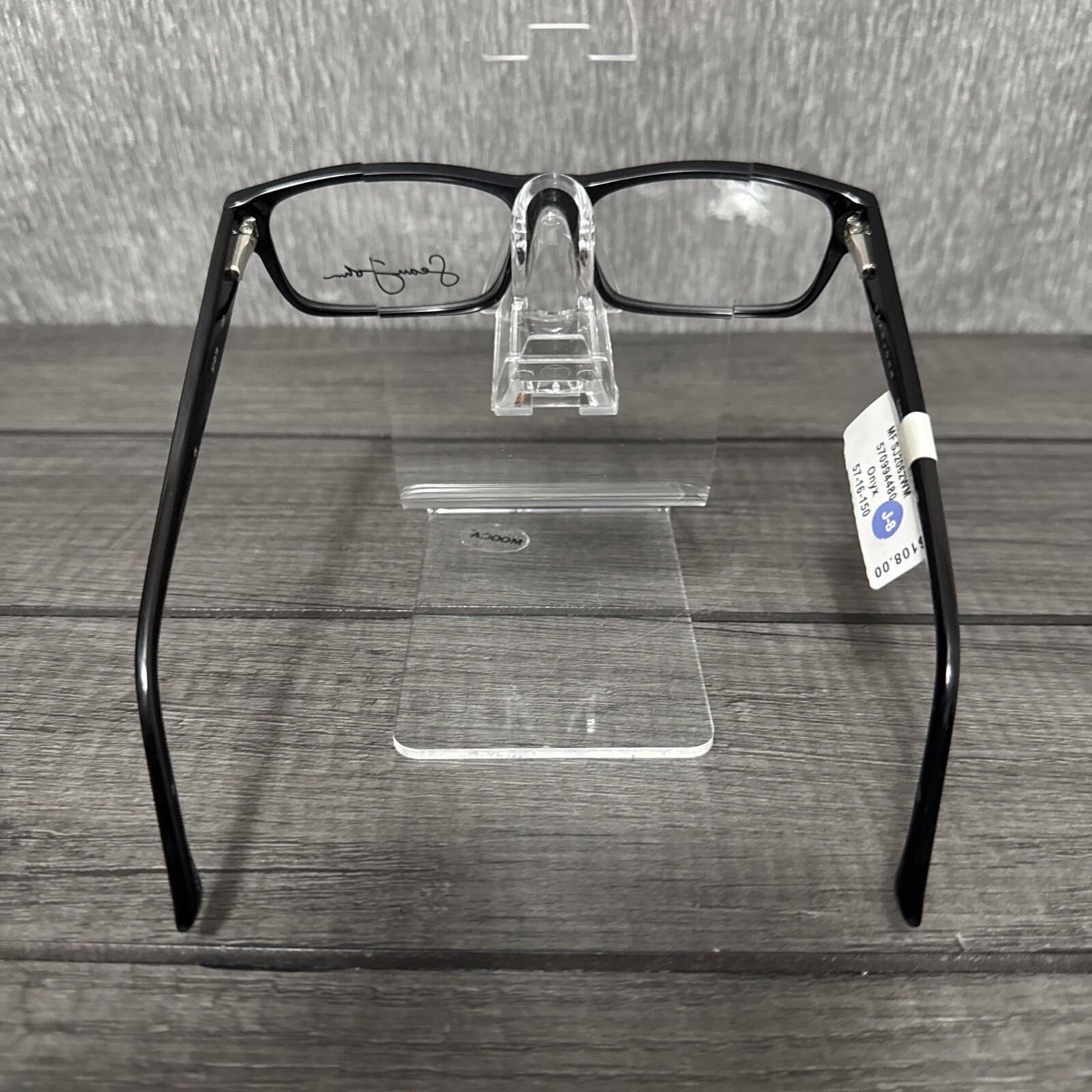 NEW Sean John SJO 2062 019 Onyx Black Eyeglass Frames 57 16 150 Retail $108