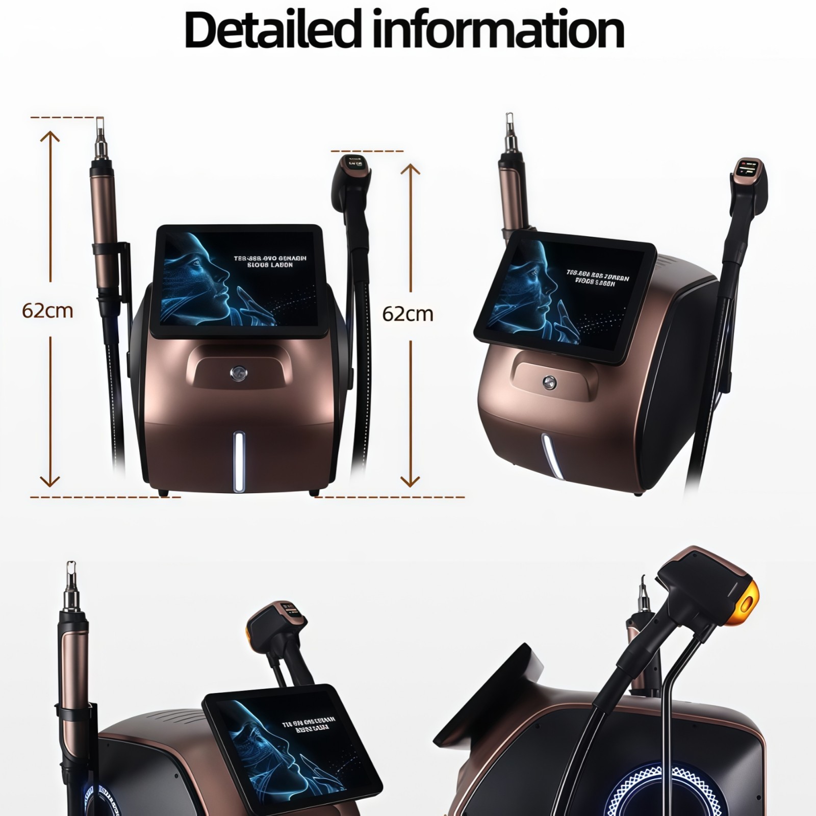 Pro 2 in 1 Diode Laser Hair Removal Machine Picosecond Tattoo Removal Instrument