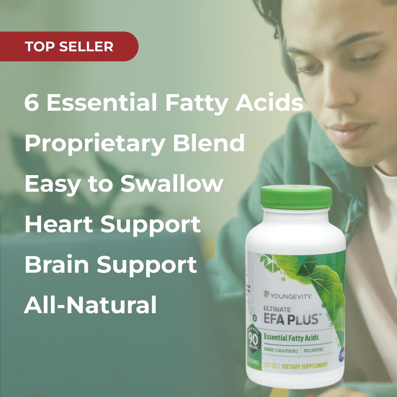 Youngevity Ultimate EFA Plus – Essential Fatty Acids, 90 Soft Gels – Balanced…