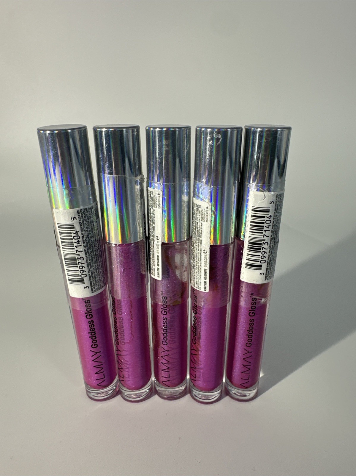 5 PACK Almay Goddess Gloss 400 RAINBOW SHADE Lip Gloss 0.1 fl oz Each x5 SEALED