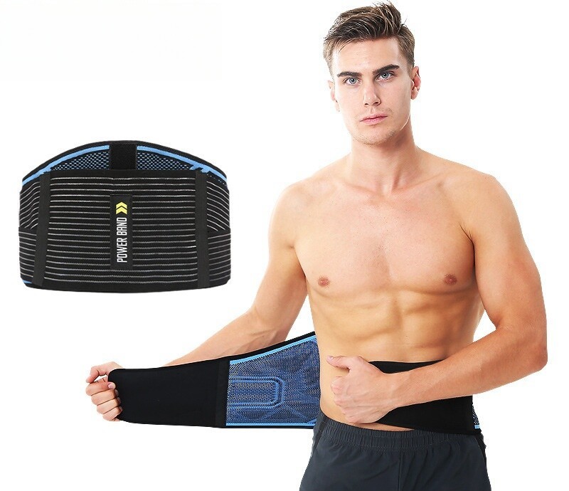 Waist Support Adjustable Elastic Double Banded Sports Lumbar Brace Fitness Belt