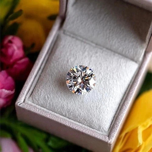 Natural D Color Loose 4 CT Round Cut Lab Grown CVD Diamond VVS1 Certified