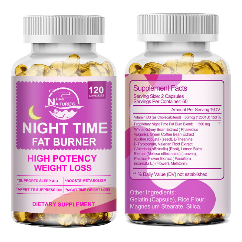 120 Capsules Pills to Lose Weight Fast Appetite Suppressant Slimming Burn Fat