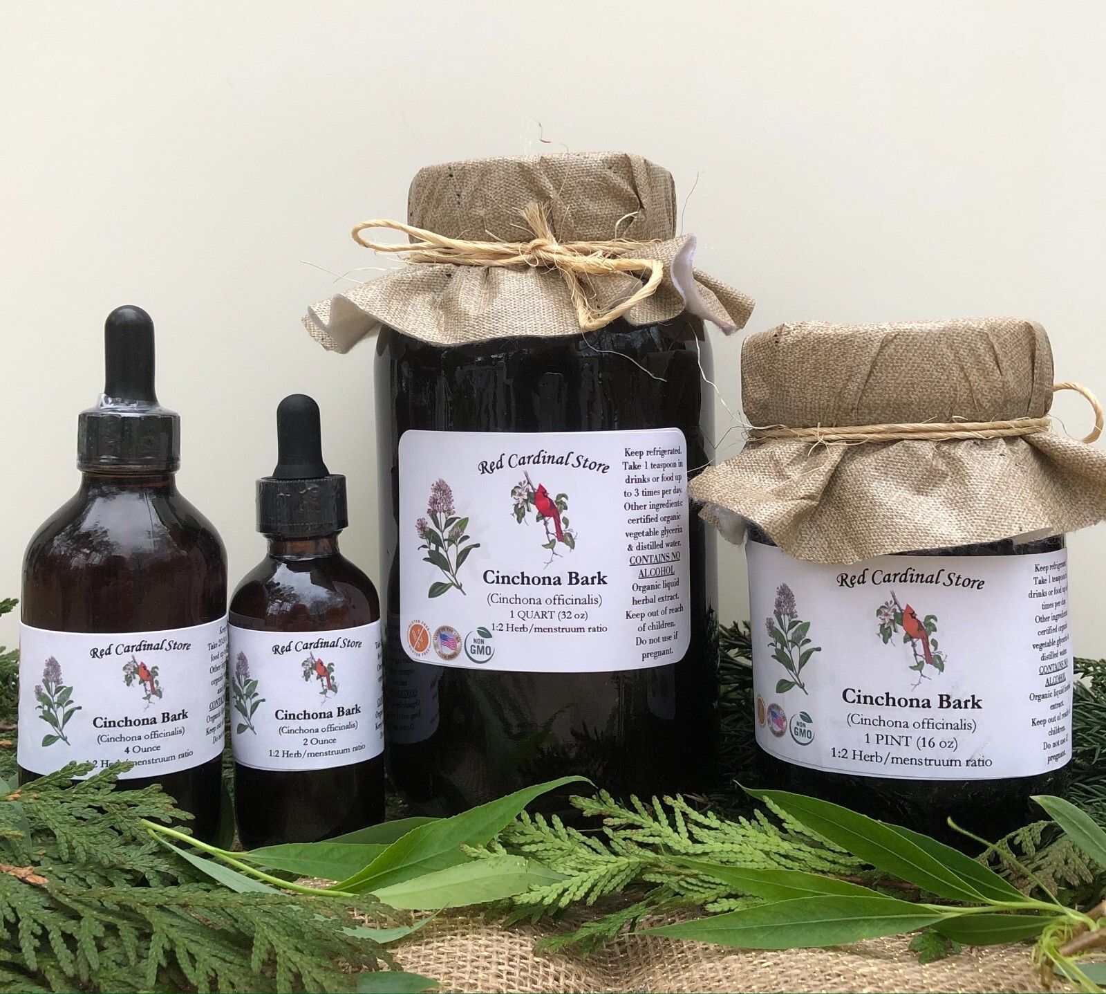 Cinchona Bark (Quinine) Tincture Herb Extract Double Extraction