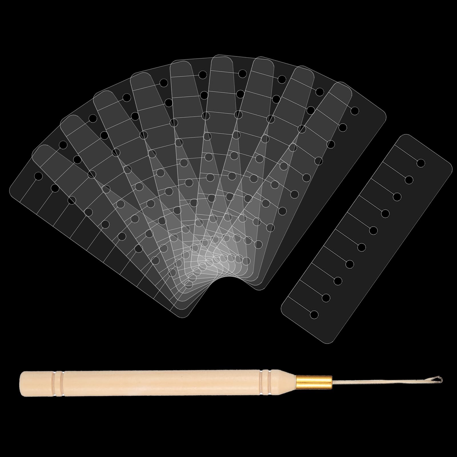 11 PCS Heat Shield 14 x 4cm (5.51 x 1.57in), 14.5cm (5.71in), Clear, Natural