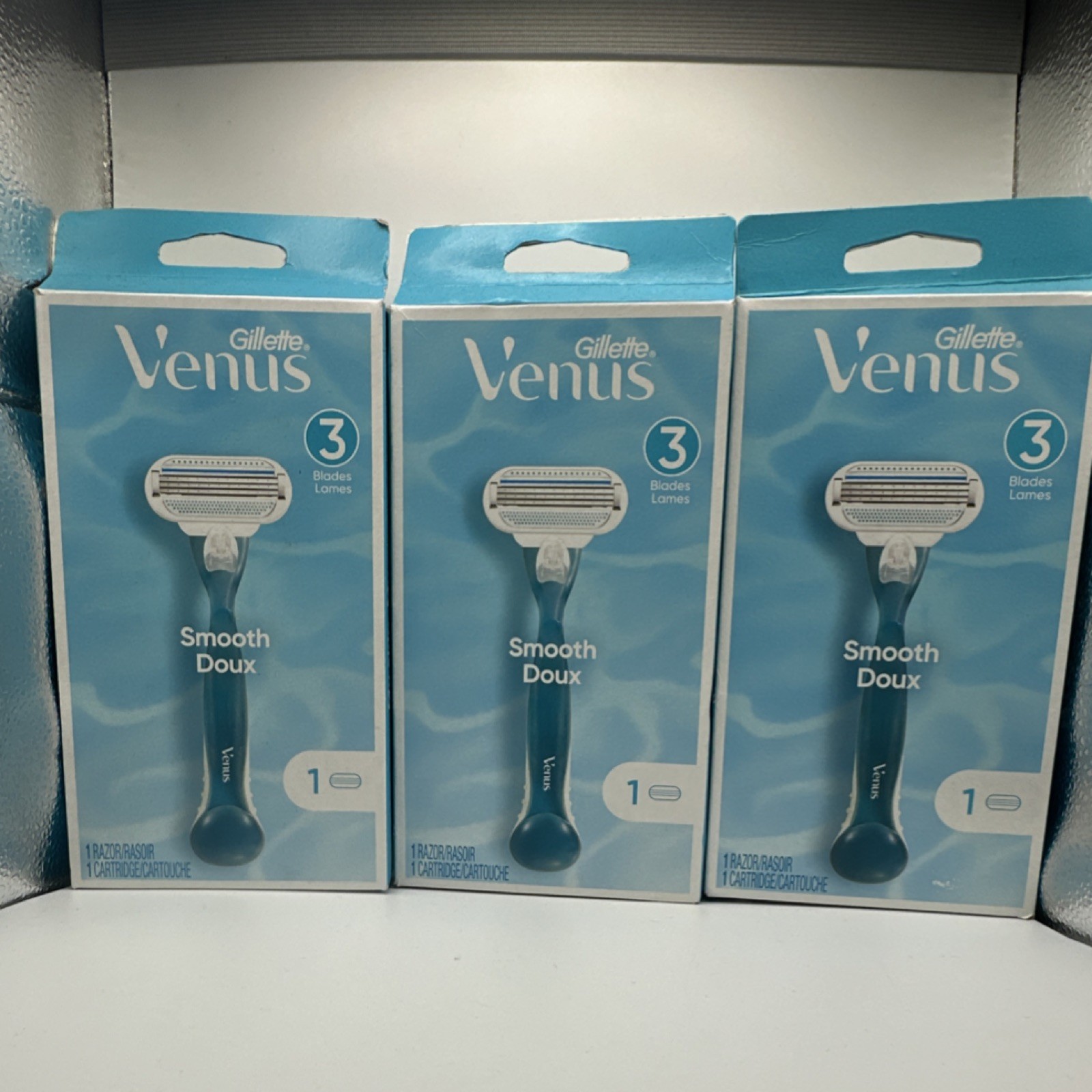Gillette Venus Smooth Cartridge Razor Women 3 Blades Legs Arms Underarms Bikini