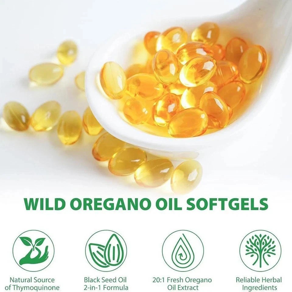 Ingredients Oregano of Oil Softgels 6000mg Count Serving,900 Per 3X Micro