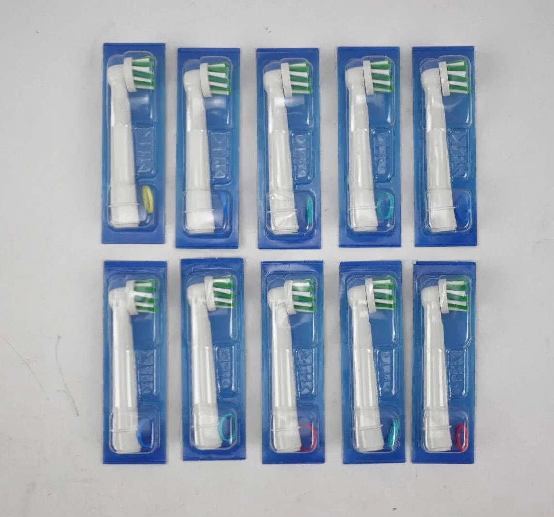 Genuine Oral-B CrossAction X Replacement Brush Heads 10 Count Sealed NEW