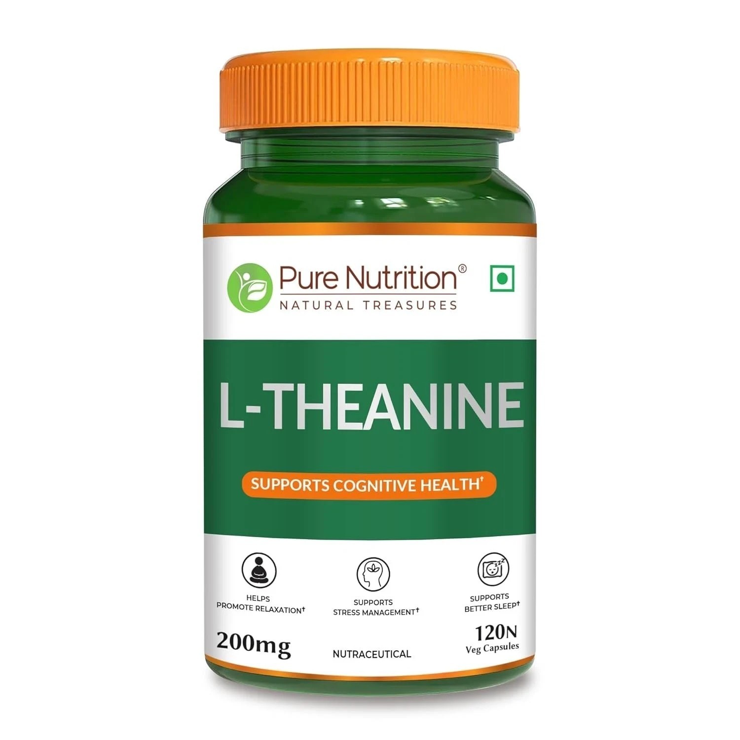 Pure Nutrition L-Theanine 200mg – 120 Veg Capsules