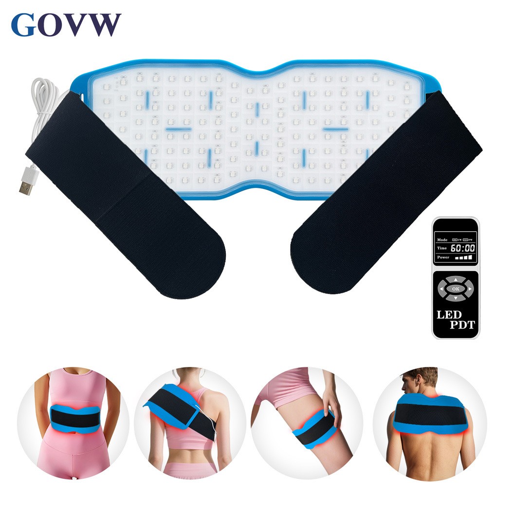 660nm 850nm 940nm Red Light Therapy Infrared Heating Pad Belt for Joints Pain