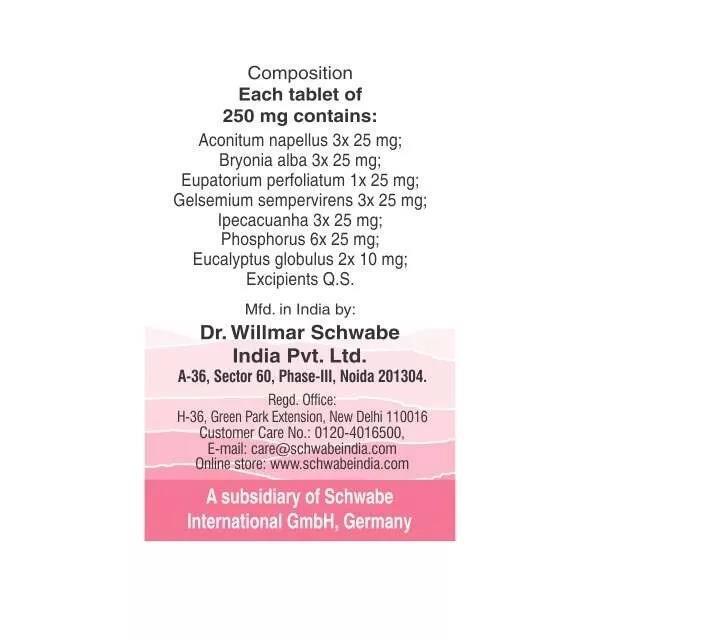 2 x Willmar Schwabe India Homeopathic Alpha-CF (20gm Tablets)