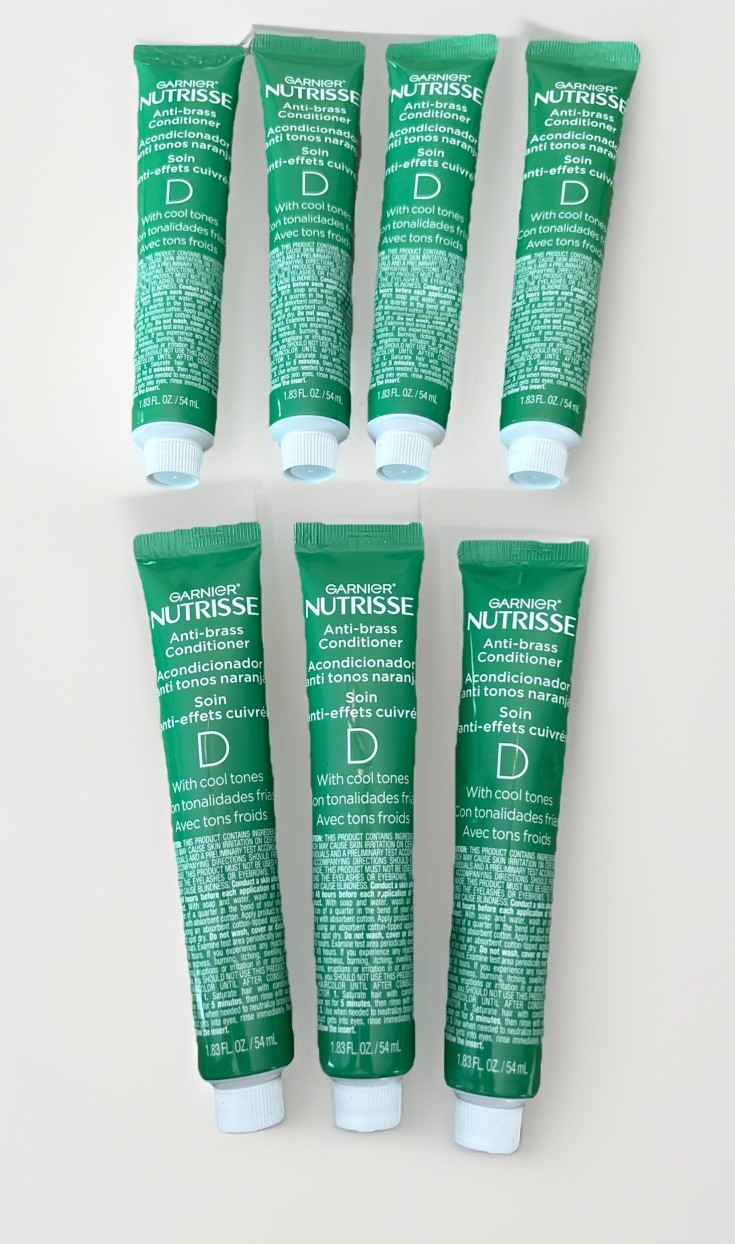 Garnier Nutrisse D After Color Anti-Brass Hair Conditioner 1.83 FL OZ Lot Of 7