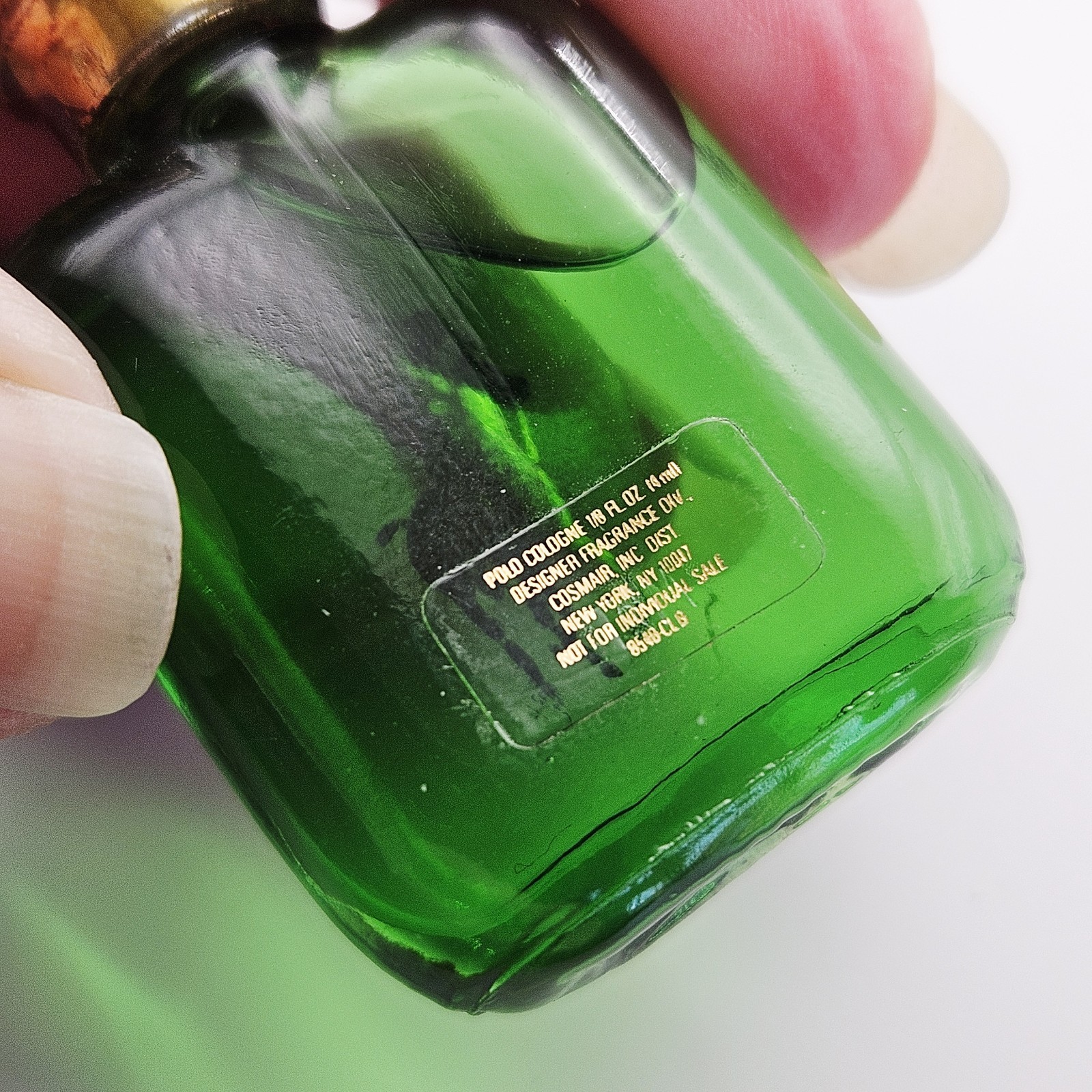 NOS Ralph Lauren POLO Cosmair Green Eau de Toilette Splash Mini / Travel 4ml