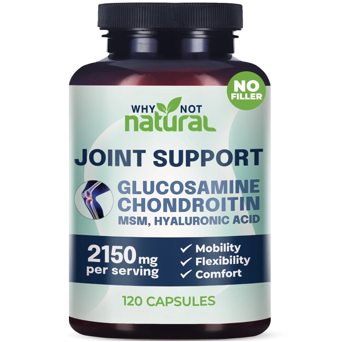 5-in-1 Joint Support with OptiMSM & Bamboo – Mobility & Flexibility, 120ct