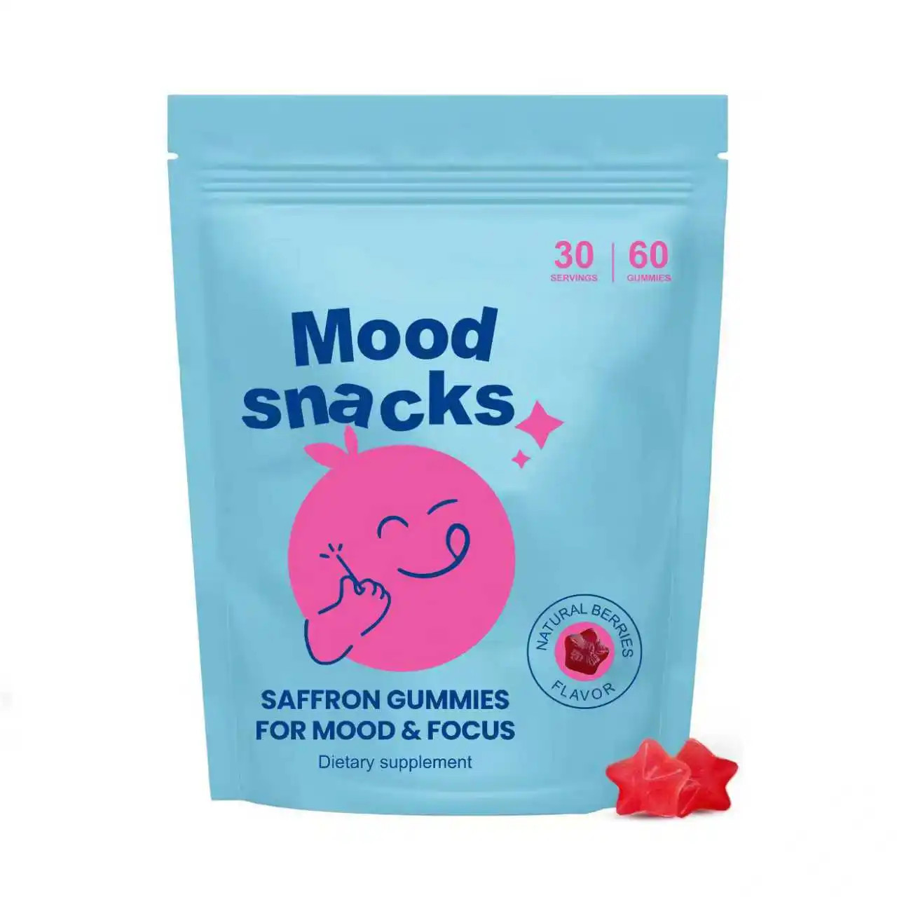 Mood Snacks – Focus & Calm Gummies for Kids & Teens – Chewable Gummy Supplement*