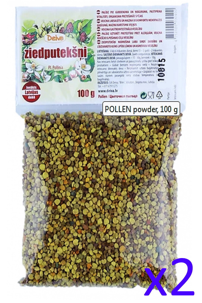 BEE POLLEN GRANULES honey bee 100 g x2 Organic 100% Natural from Latvia
