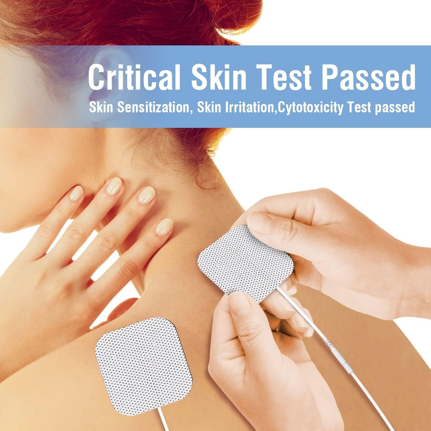 Universal 2″X2″ TENS Electrotherapy Pads – 48 Reusable Patches for Pain Relief