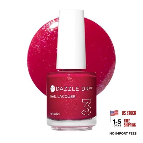 Nail Lacquer (Step 3) – Tiger Lily – A bright strawberry pink with blue-to