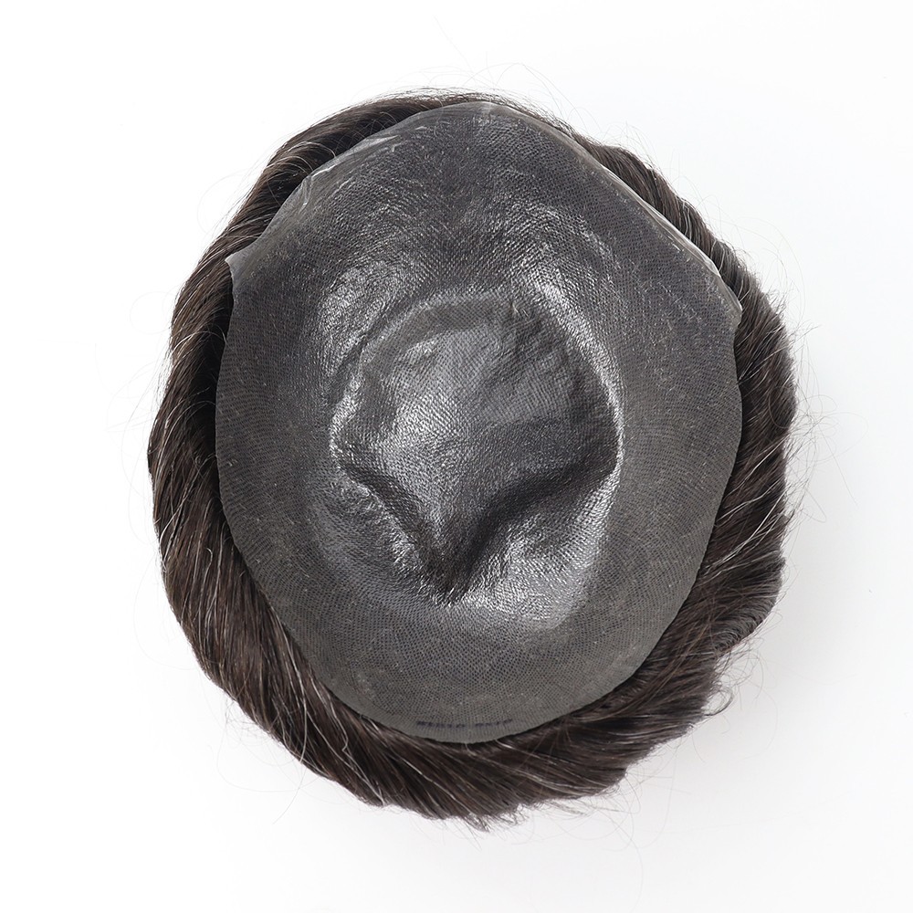 Ultra Thin Skin 0.06mm PU Base V-Loop Natural Hairline Indian Remy Human Hair