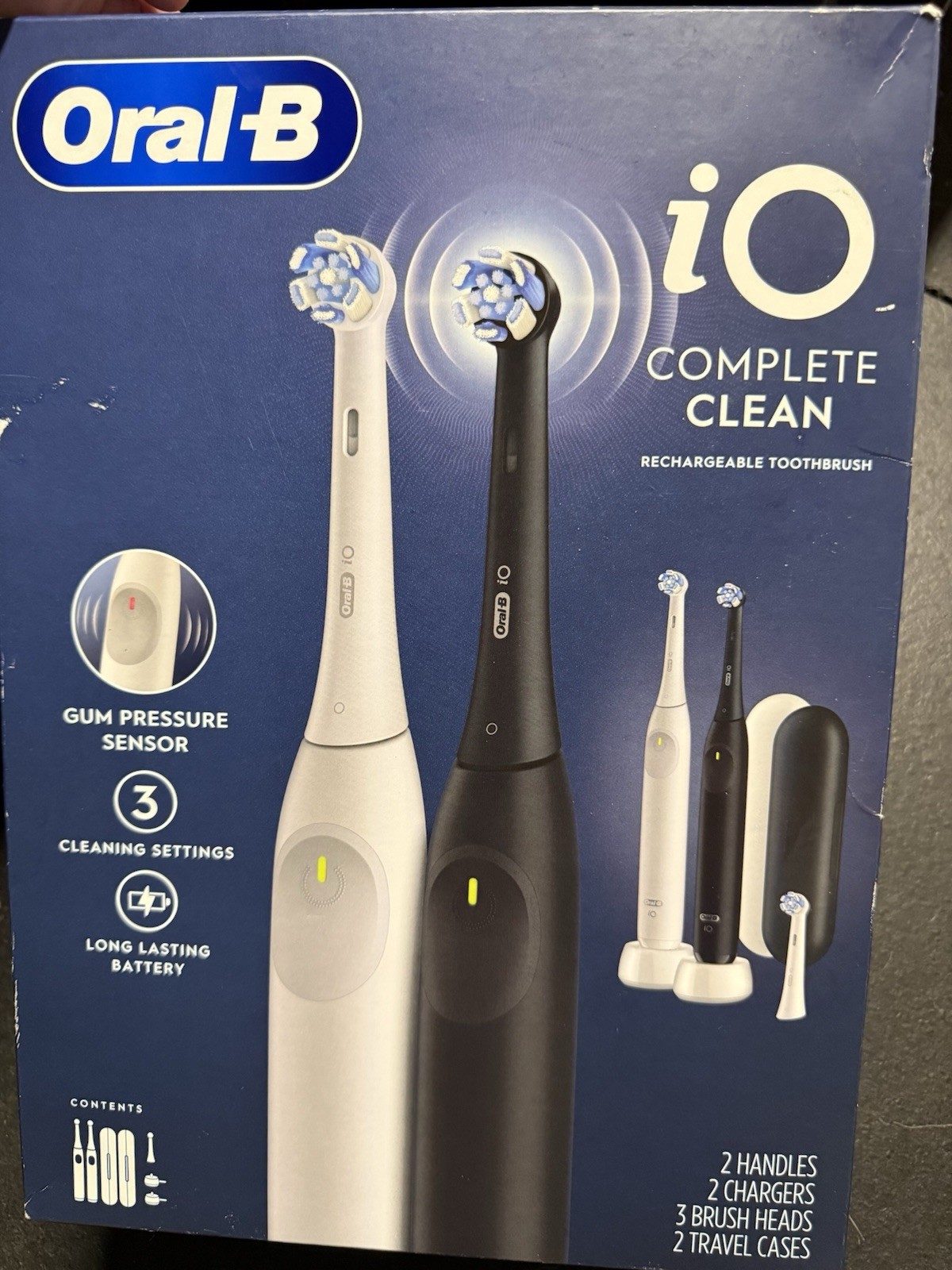 Oral-B iO Complete Clean Rechargeable Toothbrush, 2-pack