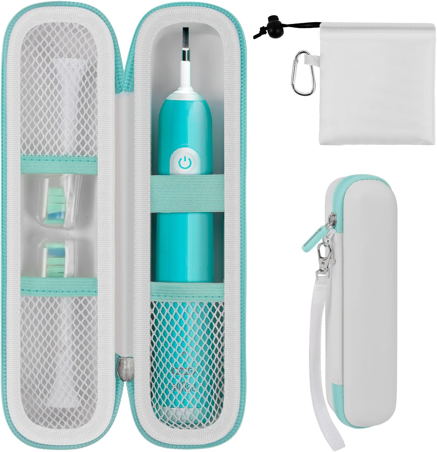 Toothbrush Travel Hard Case Compatible with Oral-B Pro 1000, 2000, 3000, 3500, 1