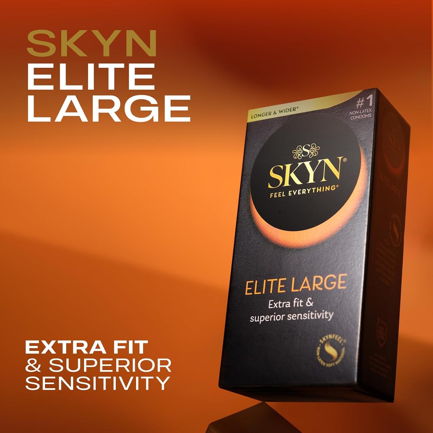 SKYN Elite Large Condoms 36 Count Longer Wider Ultra-Thin Non-Latex