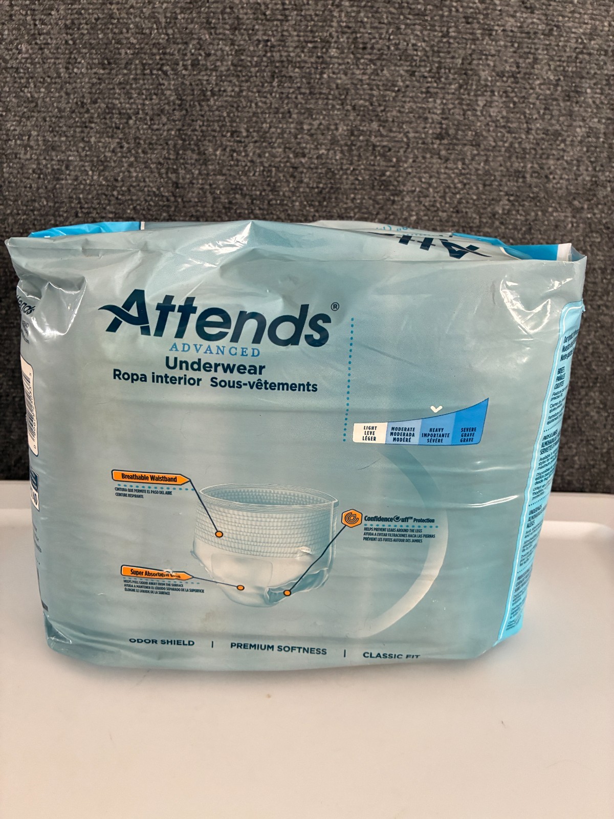 Attends Adult Unisex Diapers XL Overnight Advanced Underwear One Pack of 14