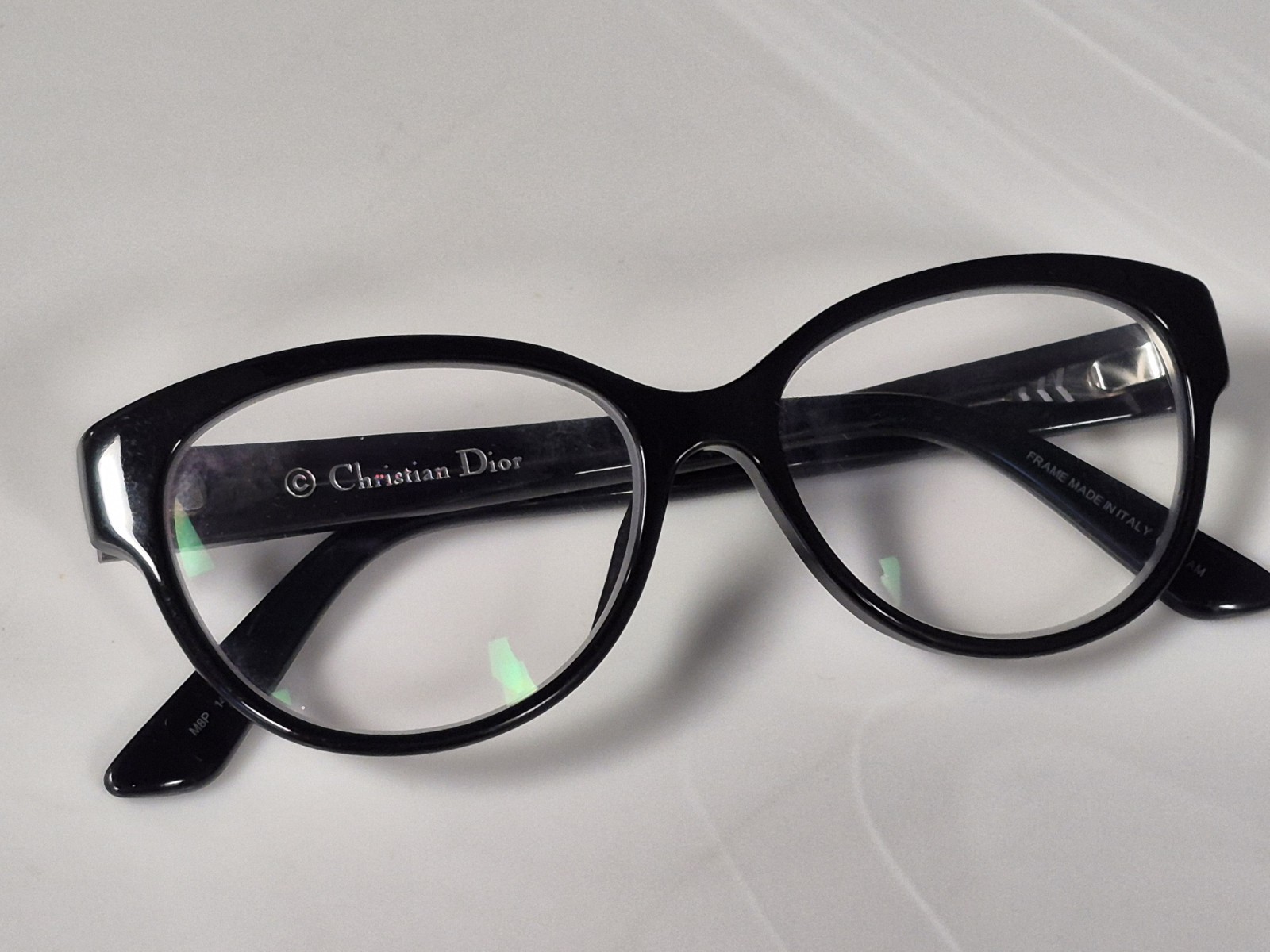 Dior CD 3240 34X 52mm Black Frames Glasses Italy Authentic