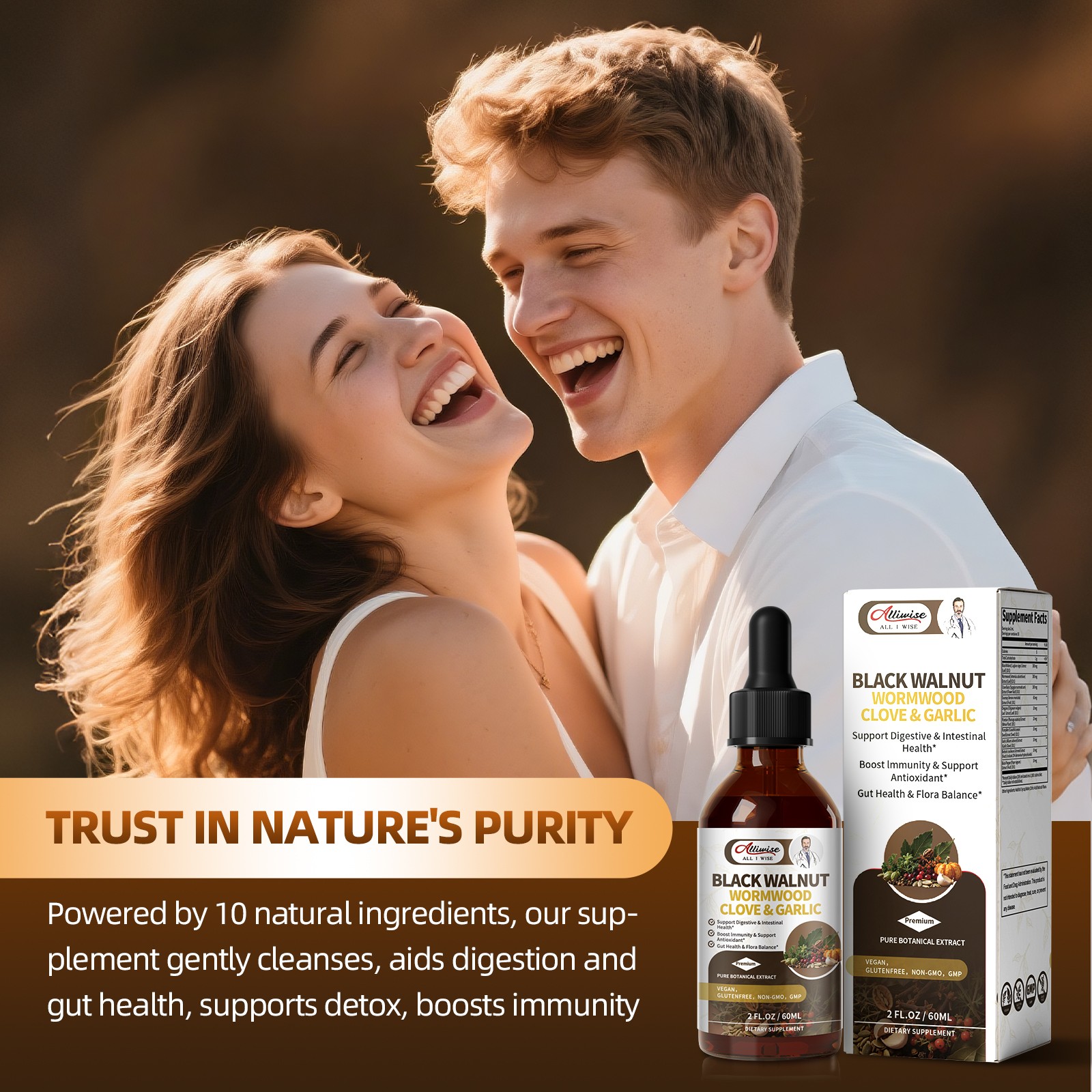 Parasite Cleanse Tincture/Extract-Wormwood,Black Walnut Hull, Clove,Best Quality